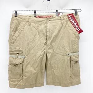 Union Bay desert cargo shorts fishing everyday casual preppy utility size 42
